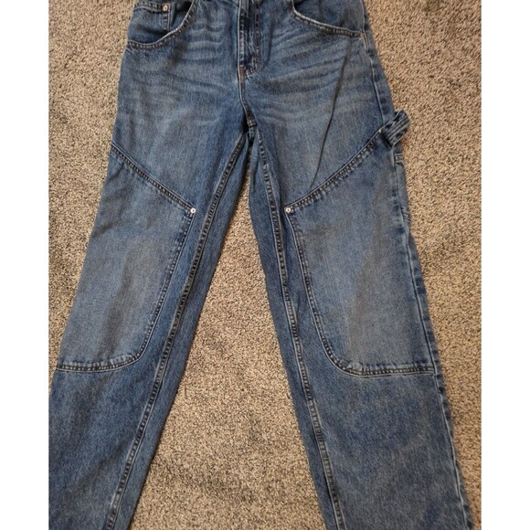 BDG Urban Outfitters Jeans Size 27 High Rise Carpenter Utility Y2K Blue - Picture 4 of 16